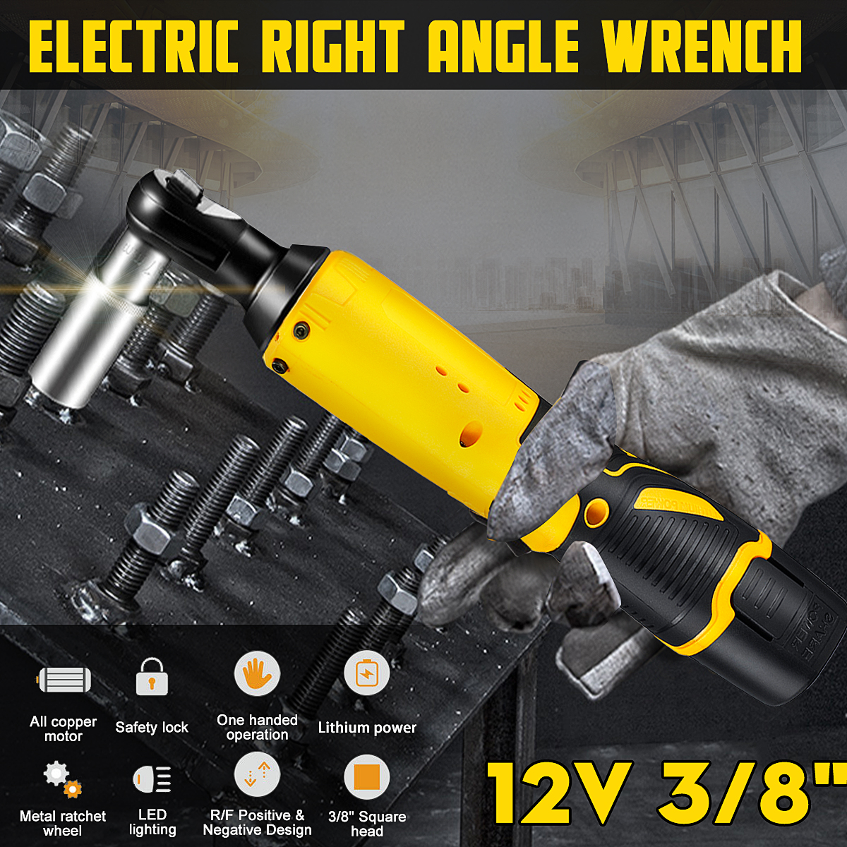 12V-45Nm-Ratchet-Wrench-Electric-Rechargeable-Ratchet-90deg-Right-Angle-Wrench-Powerful-Tool-1453814-2