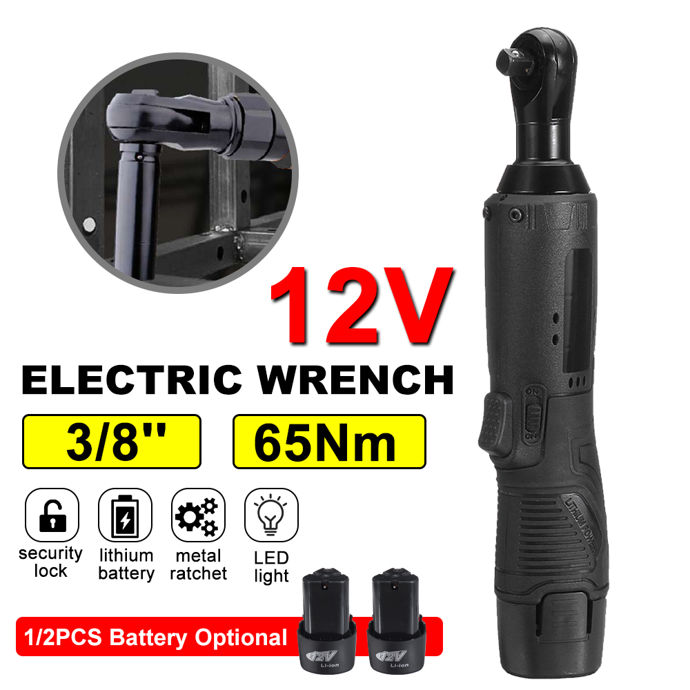 12V-65Nm-38-Cordless-Electric-Ratchet-Wrench-Right-Angle-Wrench-W-1-or-2-Battery-1659798-2