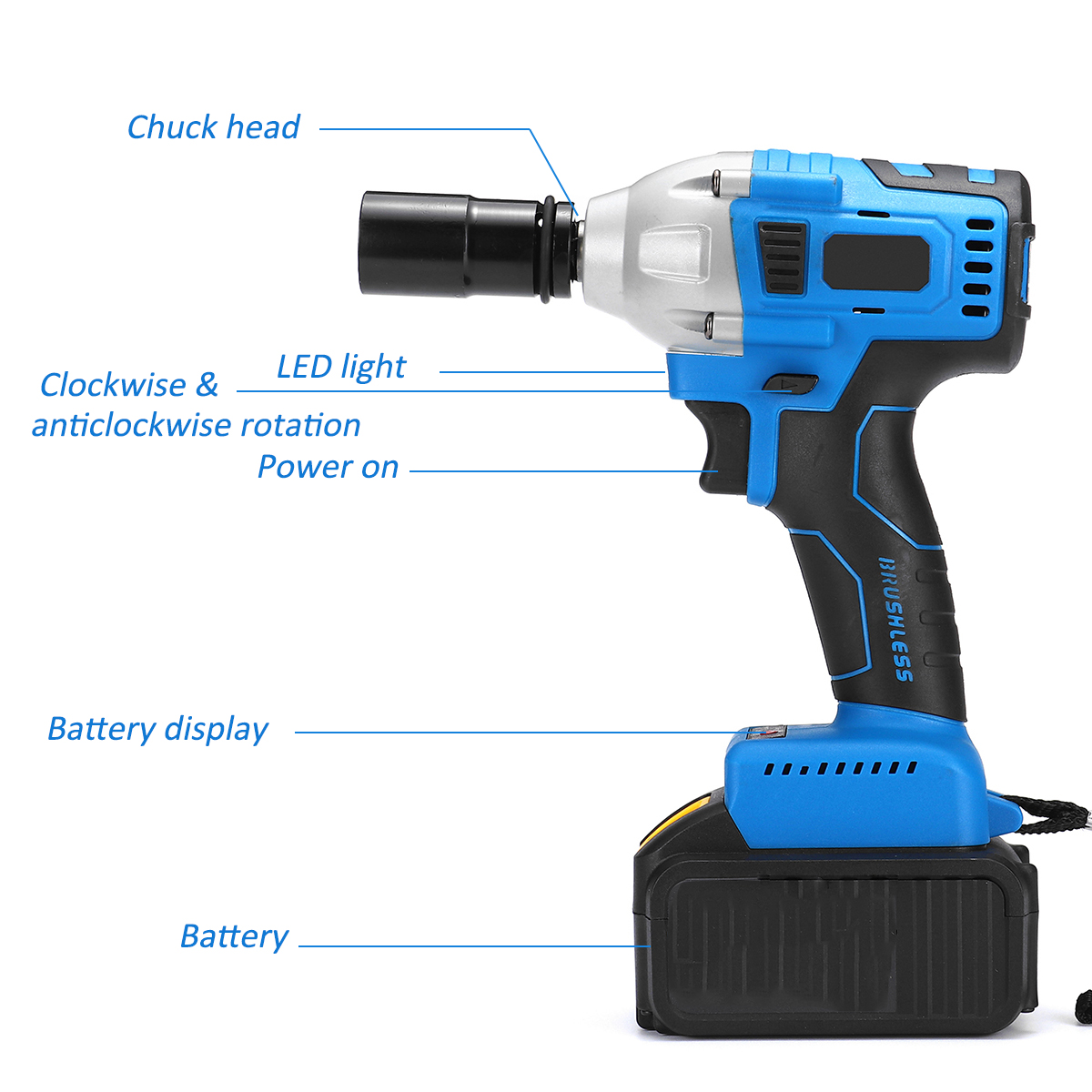 15000-30000mAH-Cordless-Impact-Wrench-Brushless-Electric-Wrench-12-Socket-Tool-1369004-4