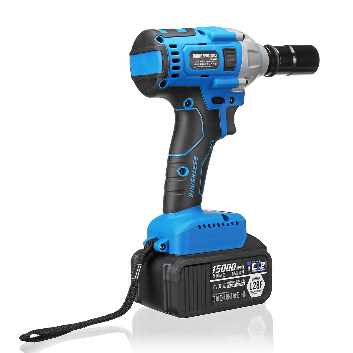 15000mAh-Electric-Impact-Wrench-340Nm-Cordless-Brushless-with-2-Lithium-Battery-1392865-8