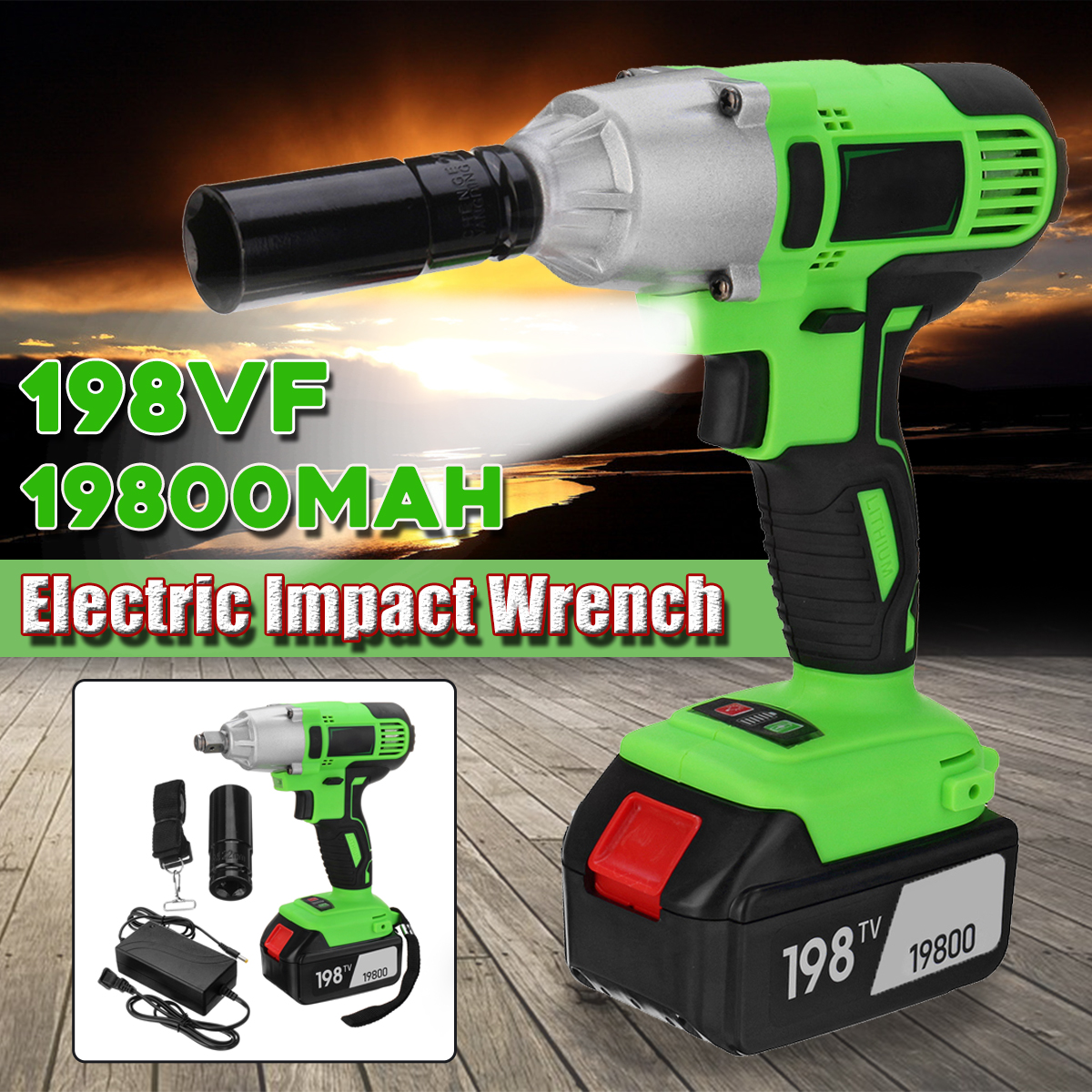 198VF-19800mAh-Electric-Cordless-Impact-Wrench-LED-Lighting-Screwdriver-Drill-Torque-Repair-Tool-1457165-2