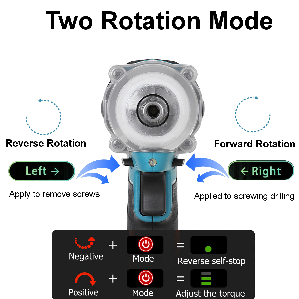 2-in-1-188VF-588Nm-Li-Ion-Brushless-Cordless-Electric-12quot-Wrench-14quotScrewdriver-Drill-W-12-Bat-1858198-11