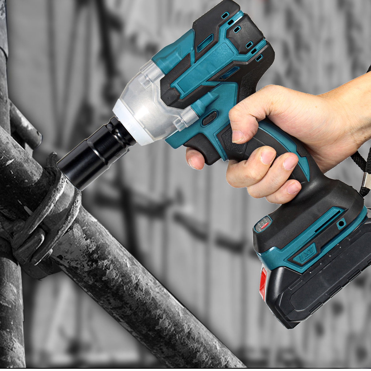 2-in-1-188VF-588Nm-Li-Ion-Brushless-Cordless-Electric-12quot-Wrench-14quotScrewdriver-Drill-W-12-Bat-1858198-7