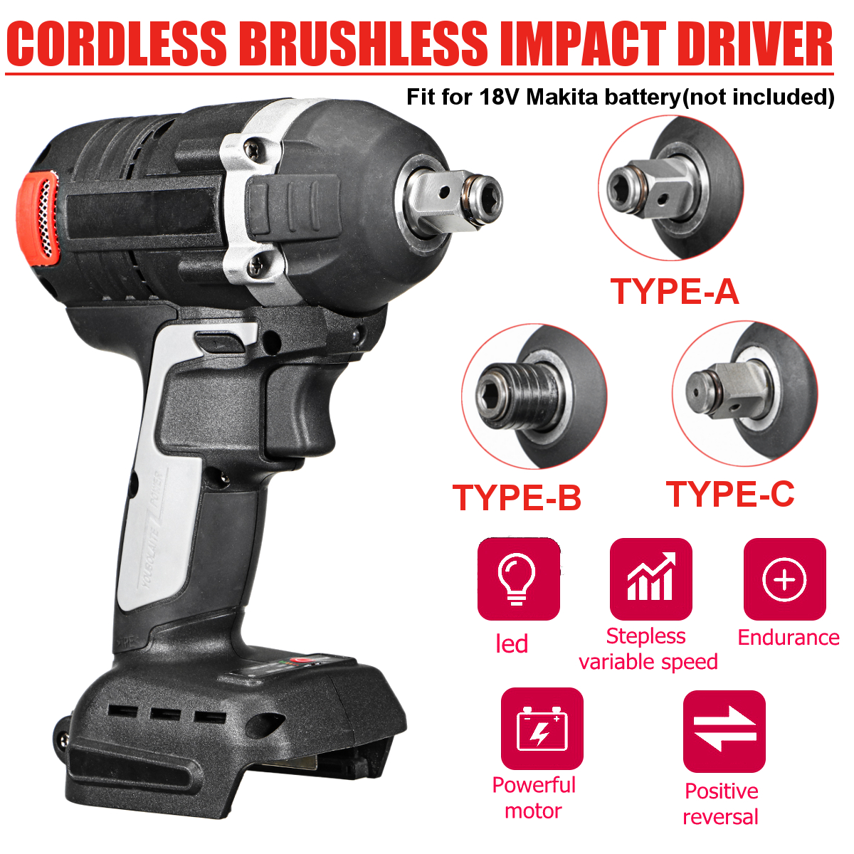 2-in-1-800Nm-Brushless-Cordless-Electric-12quotWrench-14quotScrewdriver-Drill-for-Makita-18V-Battery-1774565-1
