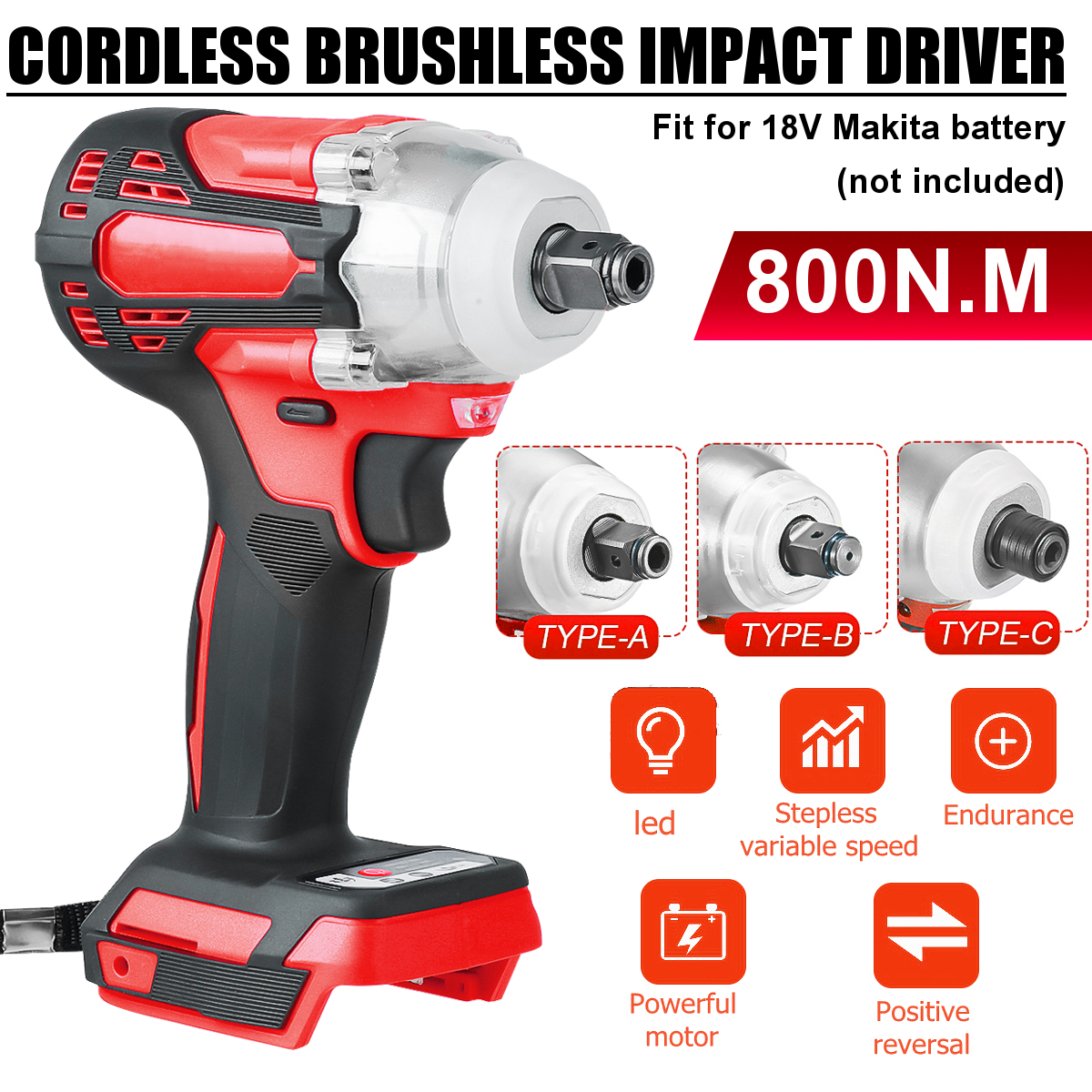 2-in1-800Nm-Li-Ion-Brushless-Cordless-Electric-12quot-Wrench-14quot-Screwdriver-Drill-for-Makita-18V-1822517-1