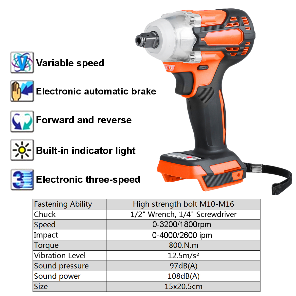 2-in1-800Nm-Li-Ion-Brushless-Cordless-Electric-12quot-Wrench-14quot-Screwdriver-Drill-for-Makita-18V-1822520-16