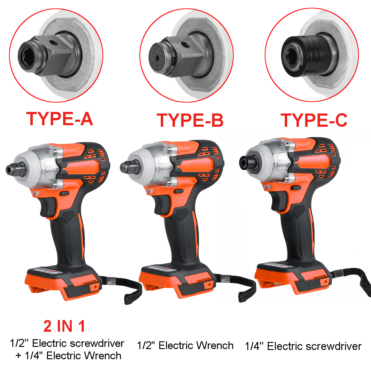 2-in1-800Nm-Li-Ion-Brushless-Cordless-Electric-12quot-Wrench-14quot-Screwdriver-Drill-for-Makita-18V-1822520-3