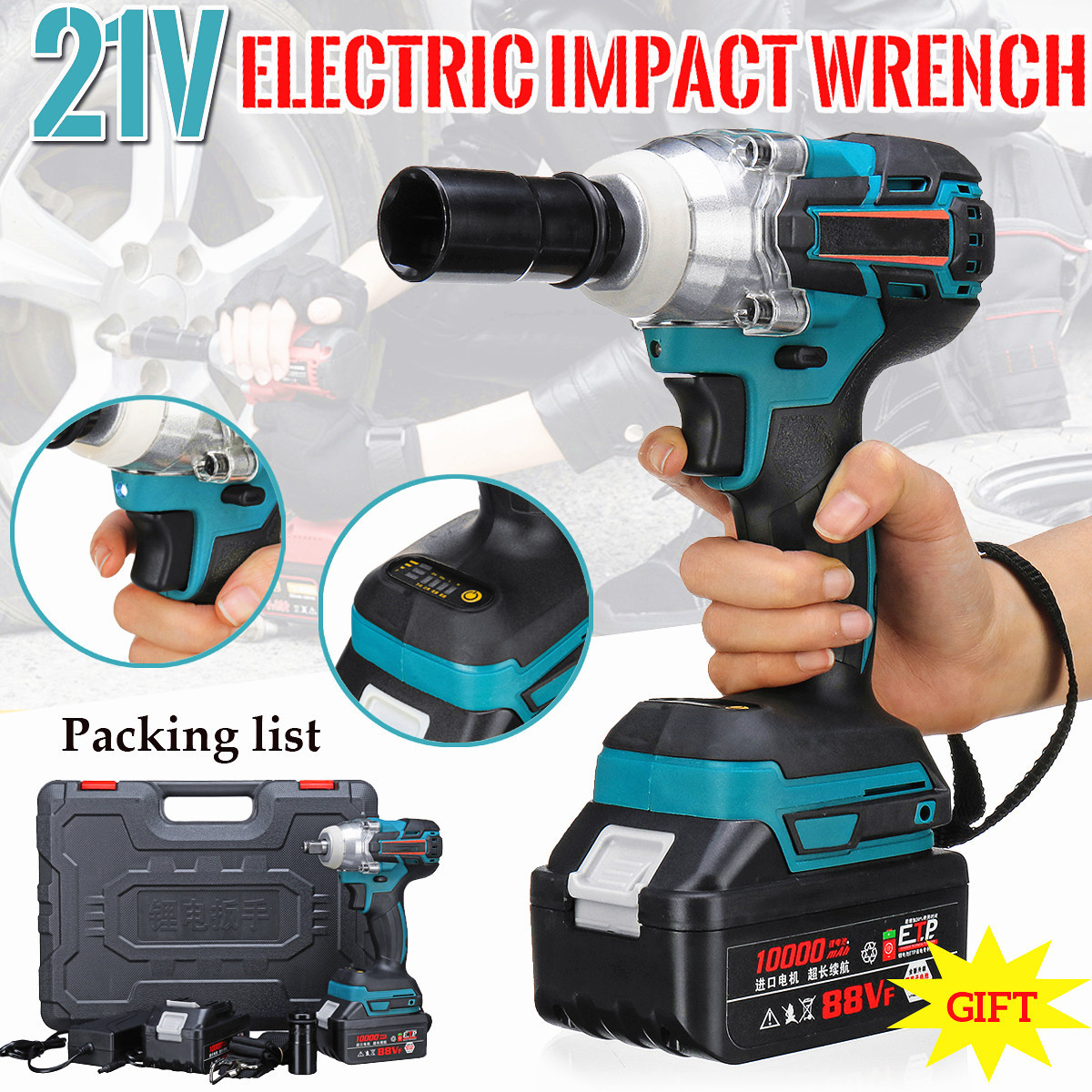 21V-330Nm-10000mAh-Lithium-Electric-Impact-Wrench-Cordless-with-2-Batteries-1399342-1