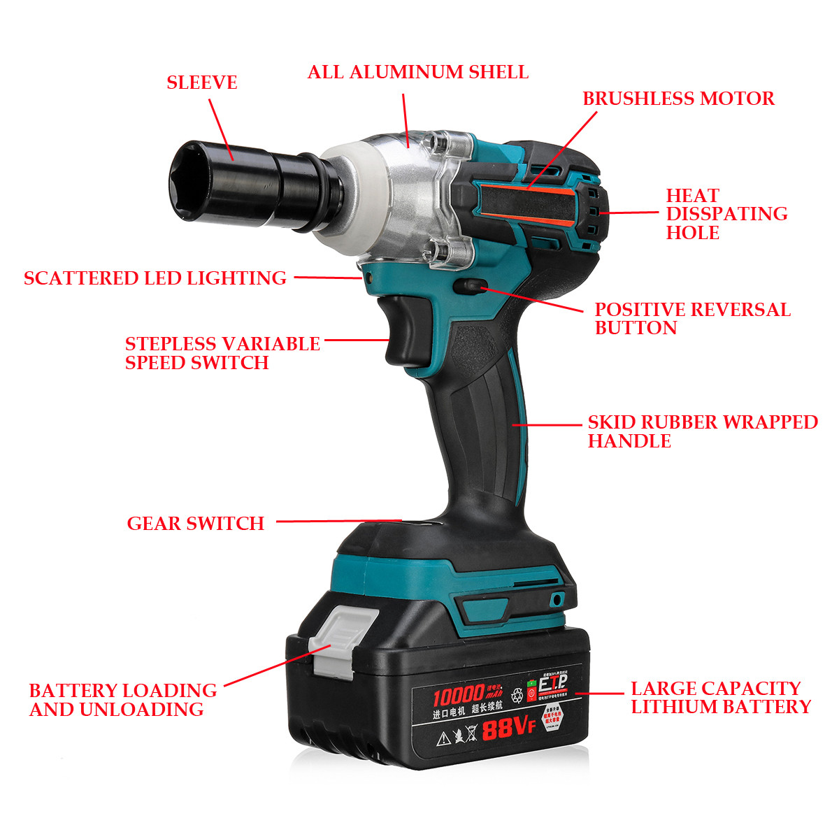 21V-330Nm-10000mAh-Lithium-Electric-Impact-Wrench-Cordless-with-2-Batteries-1399342-5