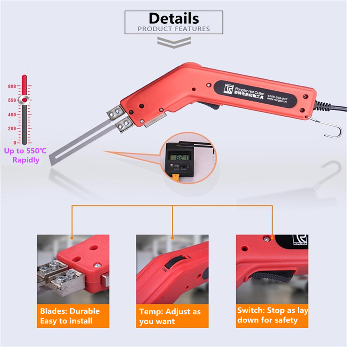250W-220V-Nordstrand-Pro-Electric-Hot-Knife-Styrofoam-Foam-Cutter-Tool-with-Blades-Accessories-1297210-1