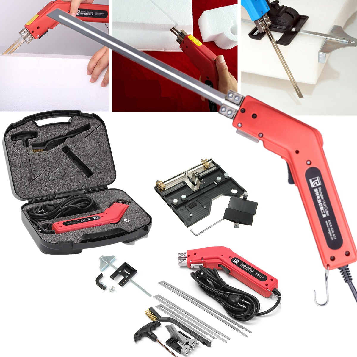 250W-220V-Nordstrand-Pro-Electric-Hot-Knife-Styrofoam-Foam-Cutter-Tool-with-Blades-Accessories-1297210-2