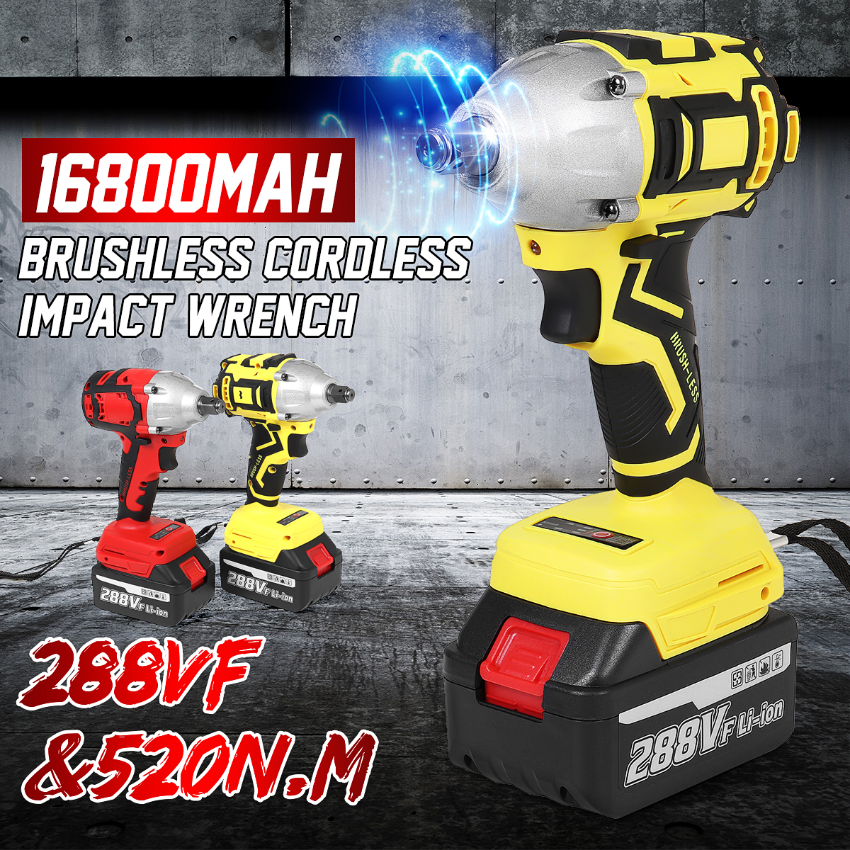 288VF-Adjustable-Speed-Brushless-Wrench-Cordless-Li-ion-Battery-Electrc-Wrench--With-LED-Light-1689704-2