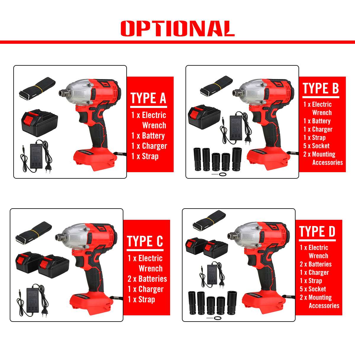330NM-3000RPM-Electric-Cordless-Brushless-Impact-Wrench-W-1-or-2pcs-Battery--5pcs-Sockets-1831583-12