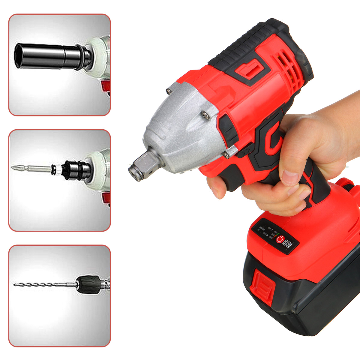 330NM-3000RPM-Electric-Cordless-Brushless-Impact-Wrench-W-1-or-2pcs-Battery--5pcs-Sockets-1831583-5