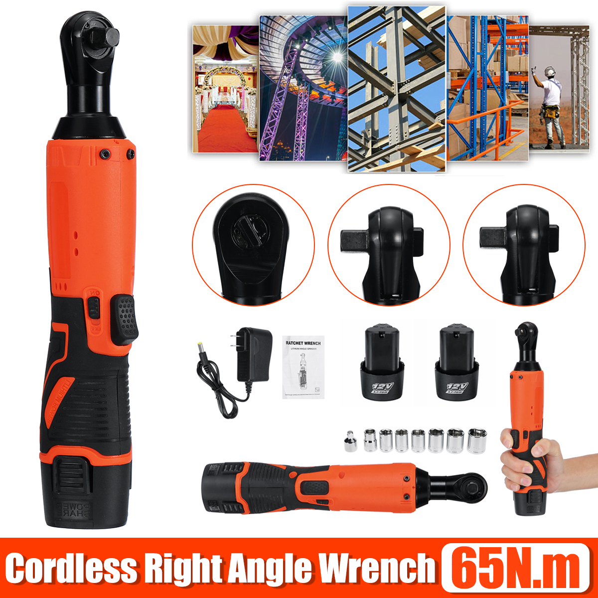 38-12V-65Nm-Cordless-Electric-Right-Ratchet-Angle-Wrench-Tool-W-2pcs-Battery-1803411-2