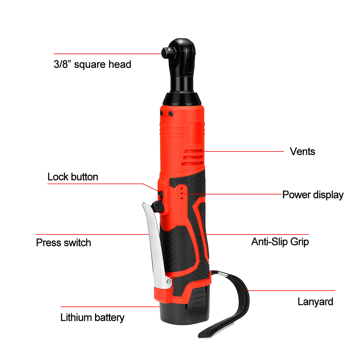 38Inch-Cordless-Ratchet-Wrench-18V-100NM-Electric-Ratchet-Wrench-Kit-w-12pcs-Battery-1845669-13