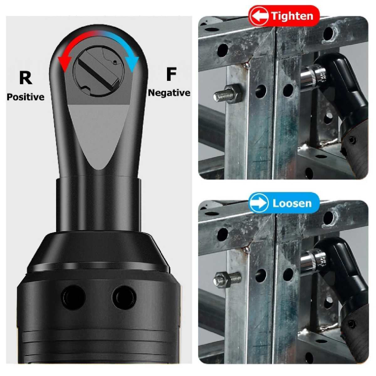 4000mAh-280RPM-Electric-Wrench-38quot-Cordless-Ratchet-42V-Rechargeable-90Nm-Right-Angle-Wrench-1725587-7