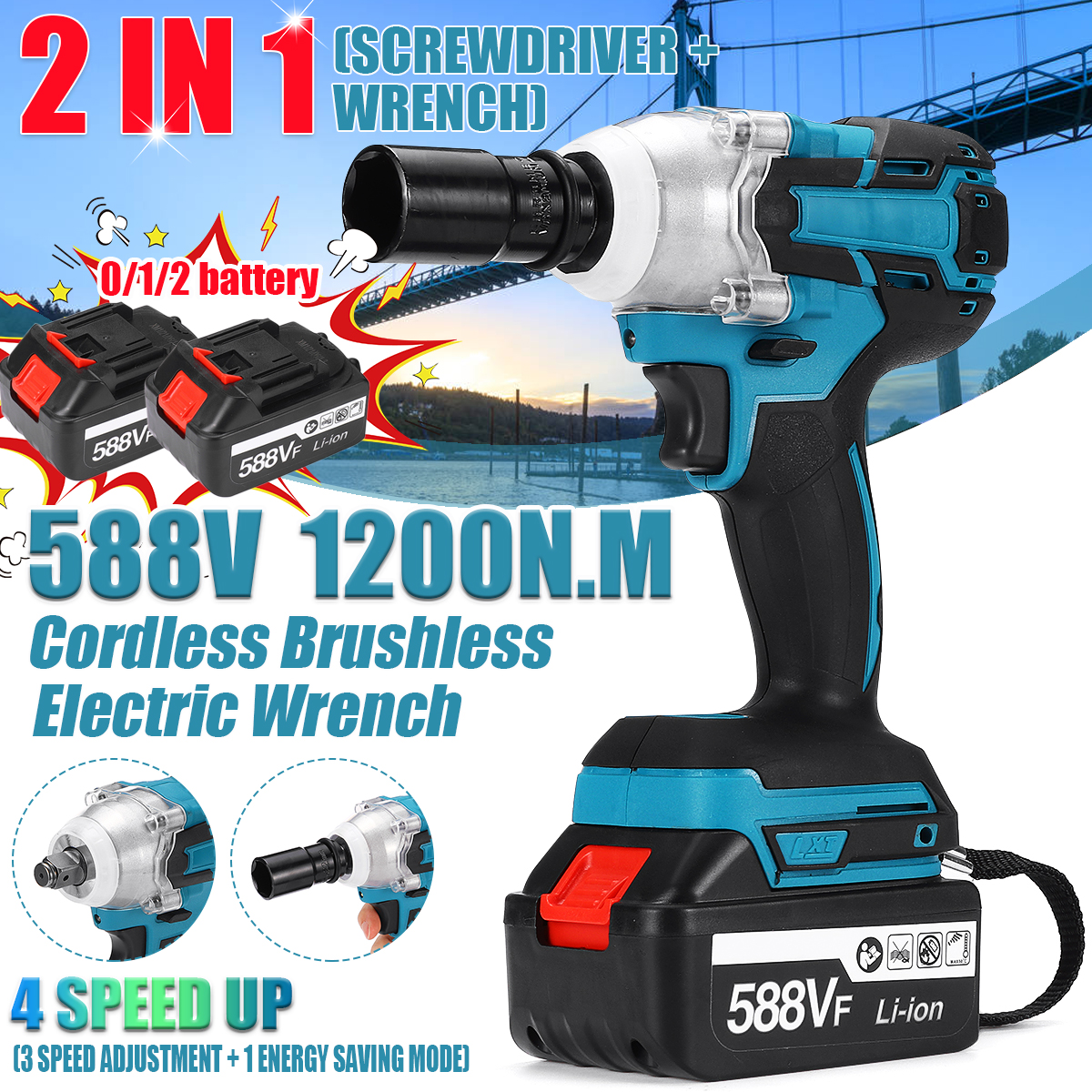 588VF-4000rpm-Impact-Wrench-Brushless-Cordless-Rechargeable-Electric-Wrench-Drill-Socket-W-None12pcs-1854941-2