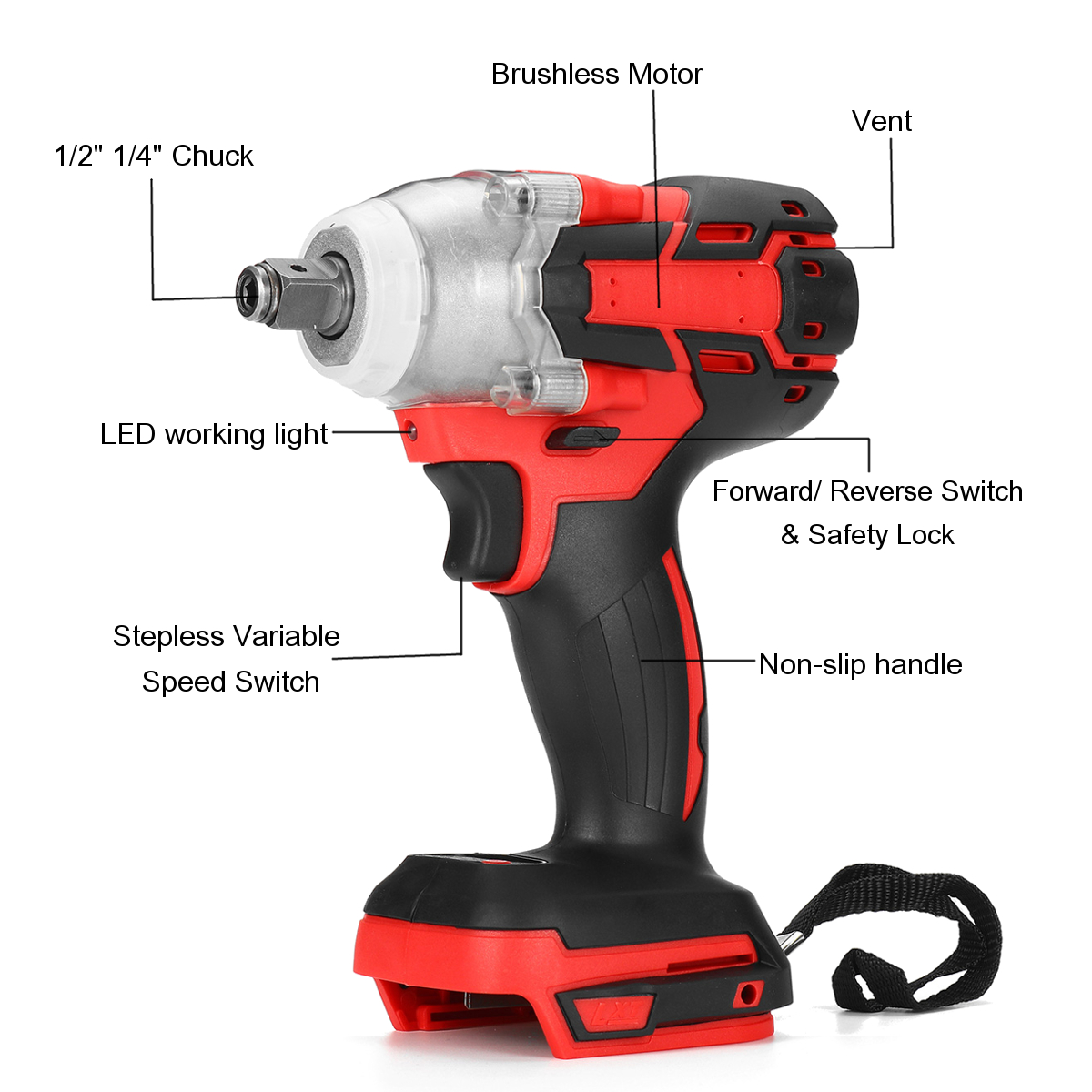 800Nm-Brushless-Cordless-Electric-12quot-Wrench-14quot-Screwdriver-Drill-Replacement-for-Makita-18V--1784389-8