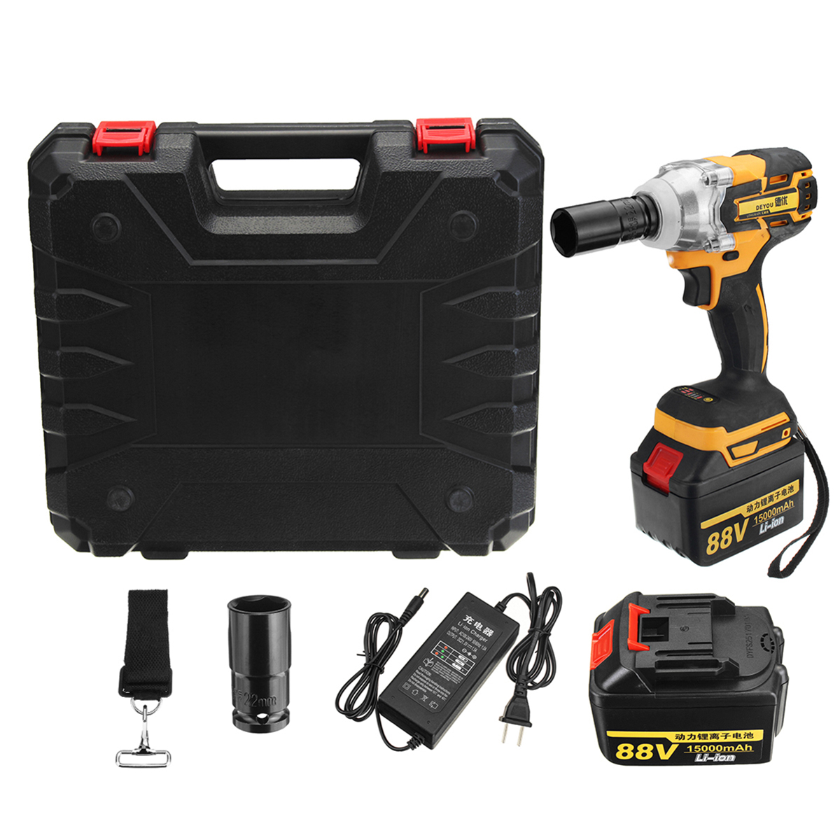88V-15000mAh-Electric-Wrench-2-Batteries-1-Charger-Brushless-Cordless-Drive-Impact-Wrench-Tools-1282967-7