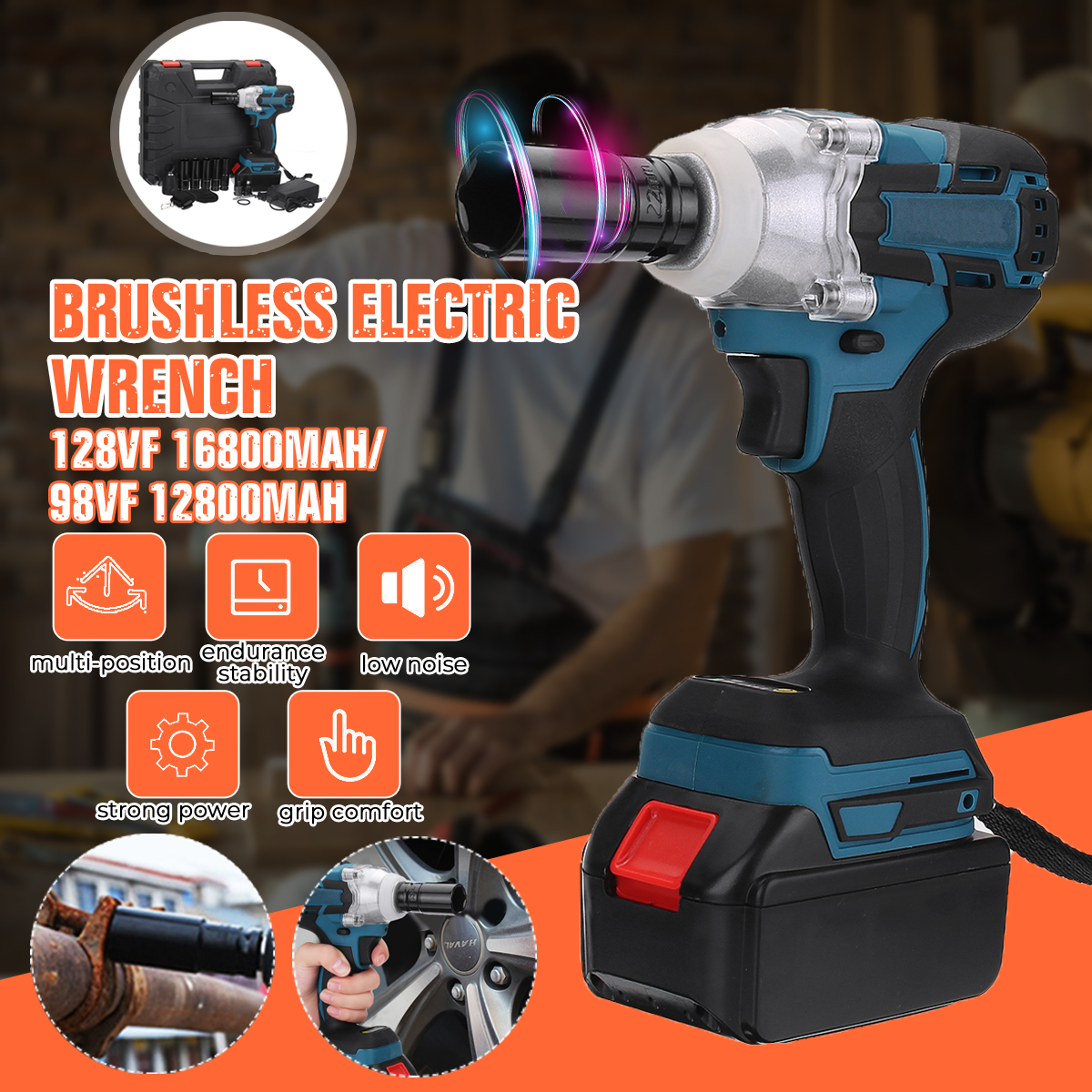 98VF128VF-Electric-Brushless-Impact-Wrench-Charge-Large-Torque-Wrench-Dual-use-with-Lithium-Battery-1600835-10