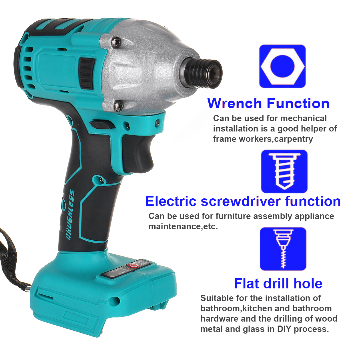 Blue-Cordless-Brushless-Impact-Wrench-Drill-Drive-Machine-For-Makita-18V-Battery-1769333-4