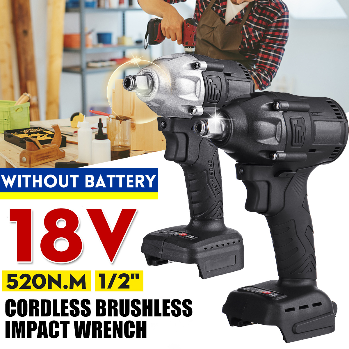 Cordless-Brushless-Electric-Impact-Wrench-For-18V-Makita-Battery-1685910-2