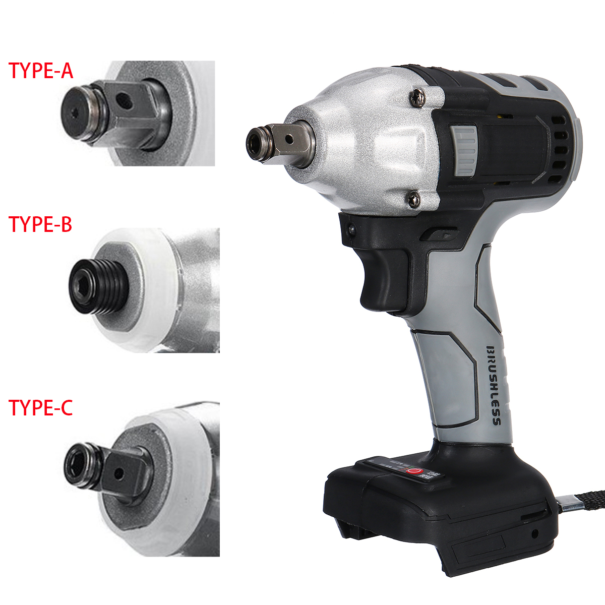 Gray-Cordless-Brushless-Impact-Wrench-Drill-Drive-Machine-For-Makita-18V-Battery-1769332-3