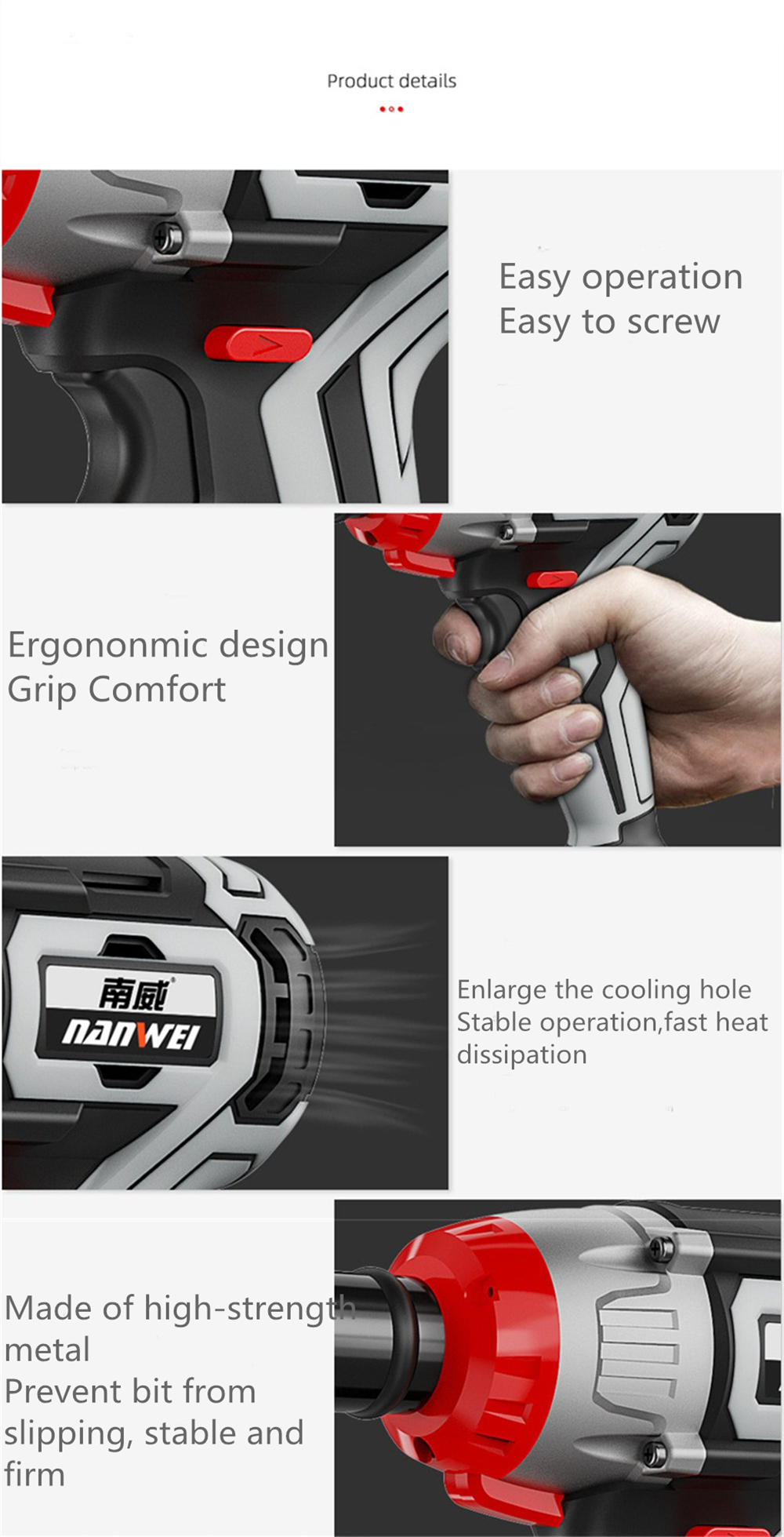 NANWEI-380NM-Brushless-Electric-Impact-Wrench-Adjustable-Speed-Regulation-With-60Ah-Lithium-Battery--1750113-7