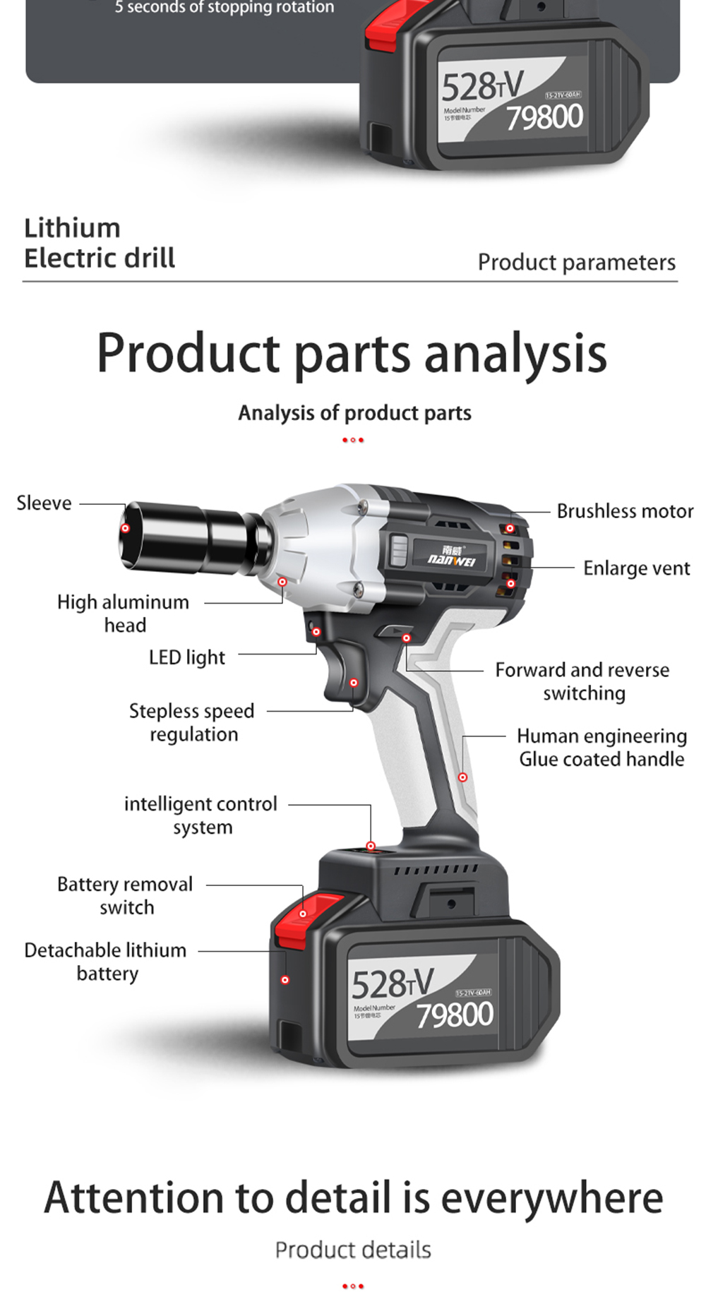 NANWEI-380NM-Brushless-Electric-Impact-Wrench-Adjustable-Speed-Regulation-with-4060Ah-Lithium-Batter-1656619-9