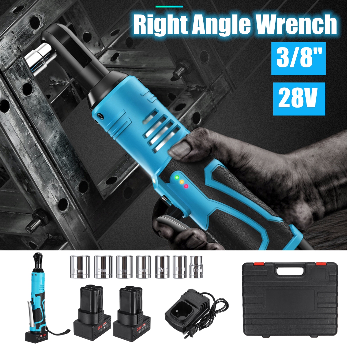 Portable-28V-Cordless-Rechargeable-Ratchet-Wrench-38-Inch-Electric-Right-Angle-Wrench-60Nm-W-2-Batte-1470794-1