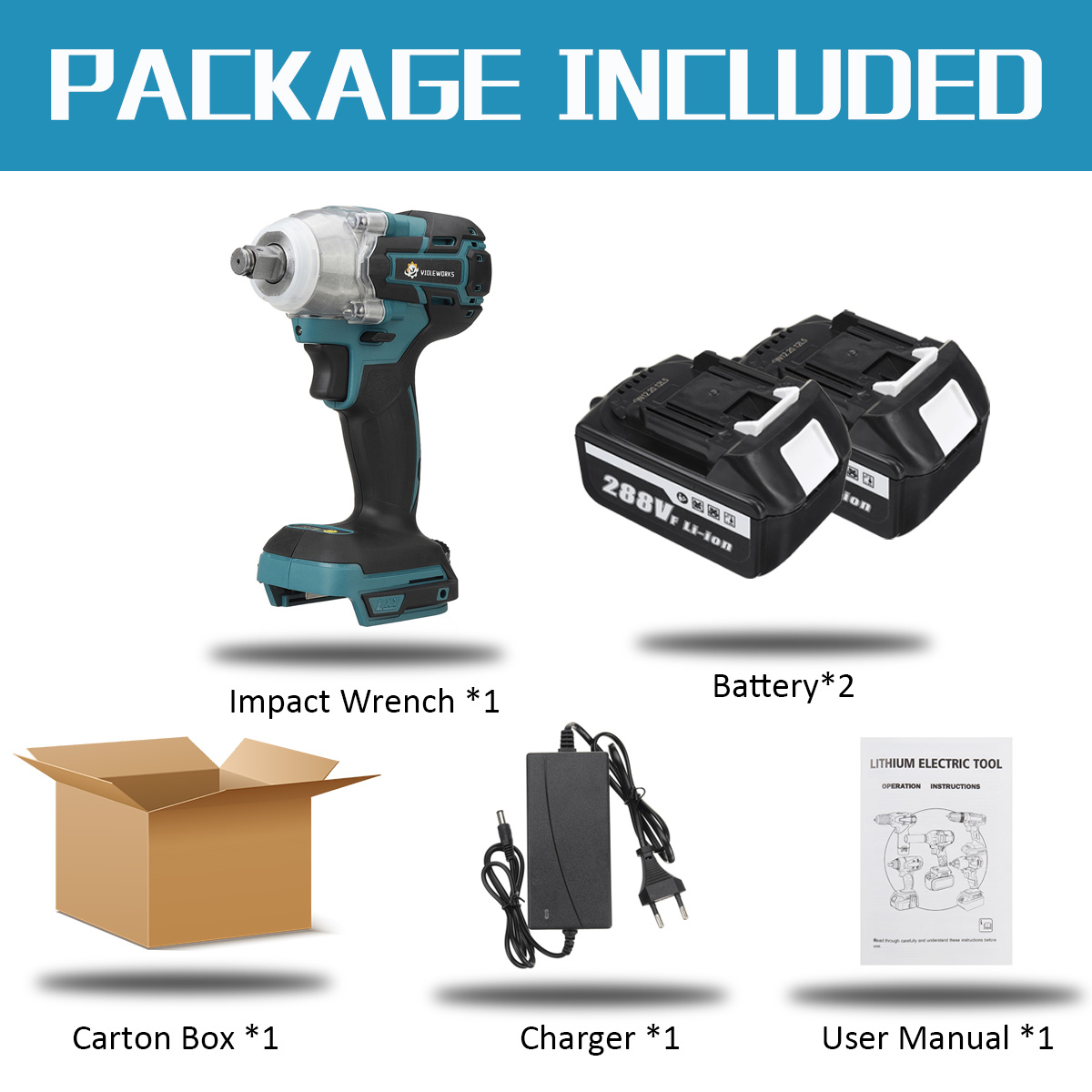 VIOLEWORKS-288VF-12-Electric-Cordless-Brushless-Impact-Wrench-With-12-Battery-1775966-12