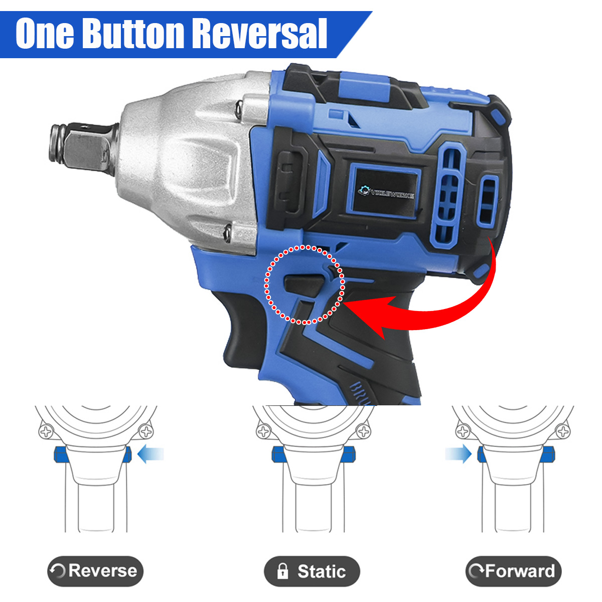 VIOLEWORKS-288VF-12quot-320NM-Electric-Wrench-Cordless-Brushless-Impact-Wrench-With-210-Battery-Also-1833240-7