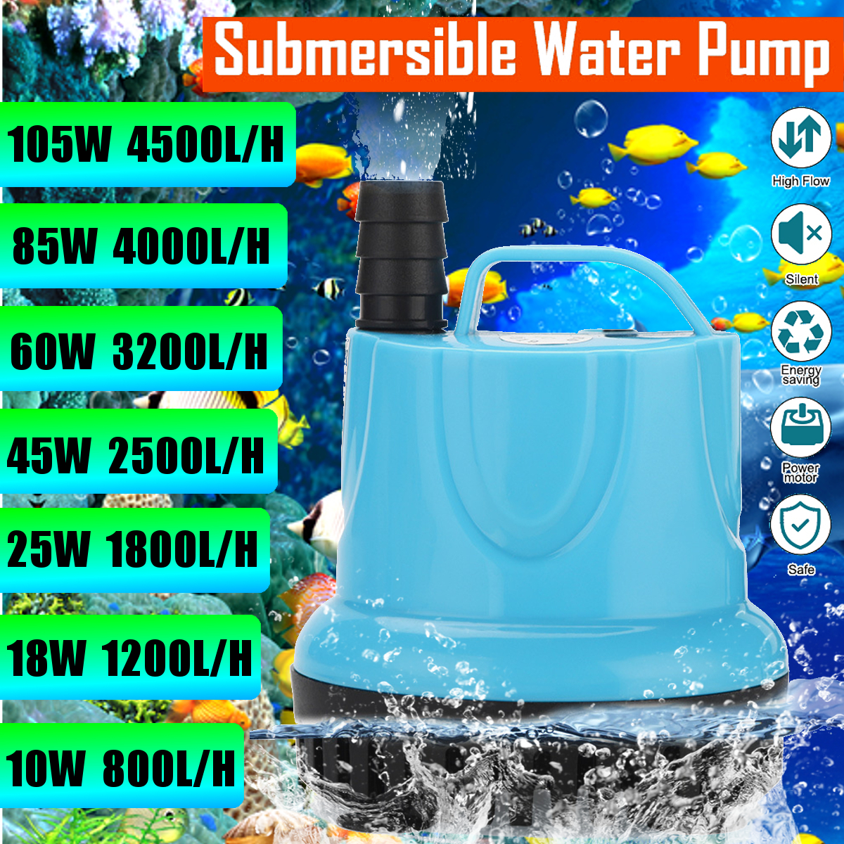 101825456085105W-Ultra-quiet-Submersible-Water-Fountain-Pump-Filter-Waterproof-Aquarium-Tank-Fountai-1709940-1