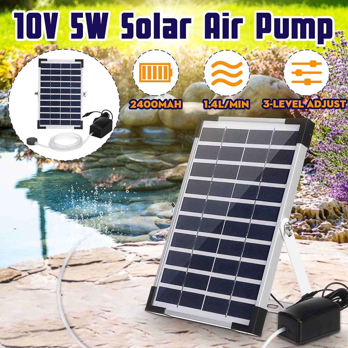 10V-5W-Solar-Panel-Fish-Tank-Oxygenator-Aquarium-Oxygen-Aerator-Pond-Fishing-Air-Pump-W-Pipe--Bubble-1548762-1