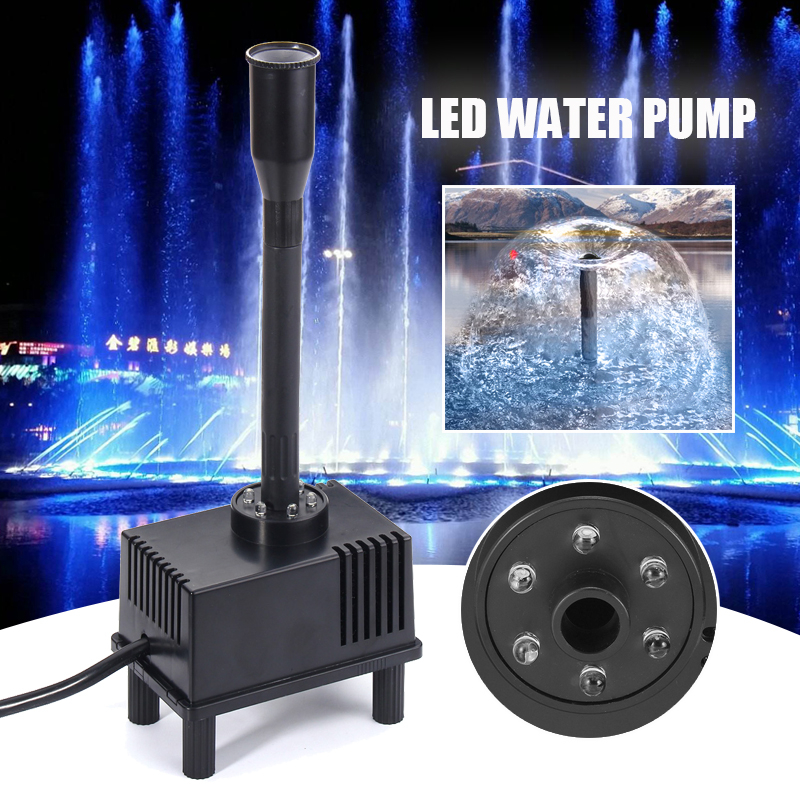 10W-600LH-Waterproof-Aquarium-Water-Pump-Mini-Fish-Pond-LED-Submersible-Pump-1208880-1