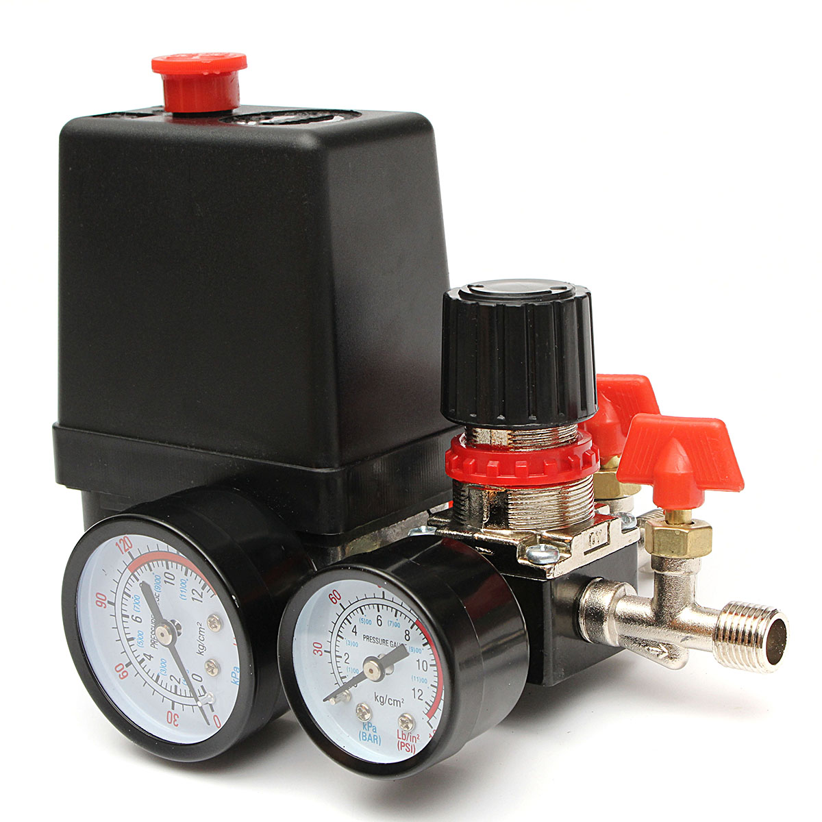 125PSI-Air-Compressor-Pressure-Valve-Switch-Control-Manifold-Regulator-Gauges-1064679-2