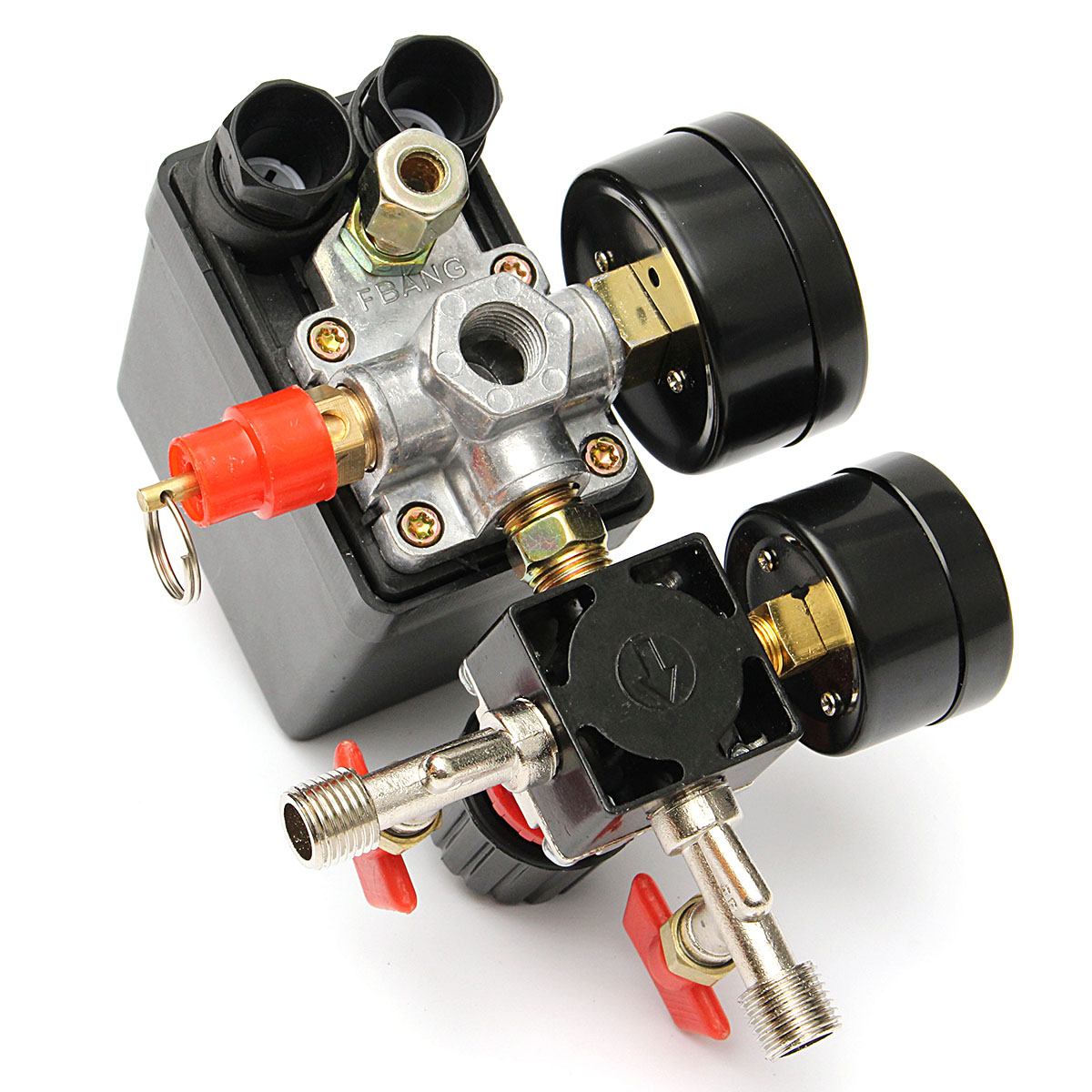 125PSI-Air-Compressor-Pressure-Valve-Switch-Control-Manifold-Regulator-Gauges-1064679-4