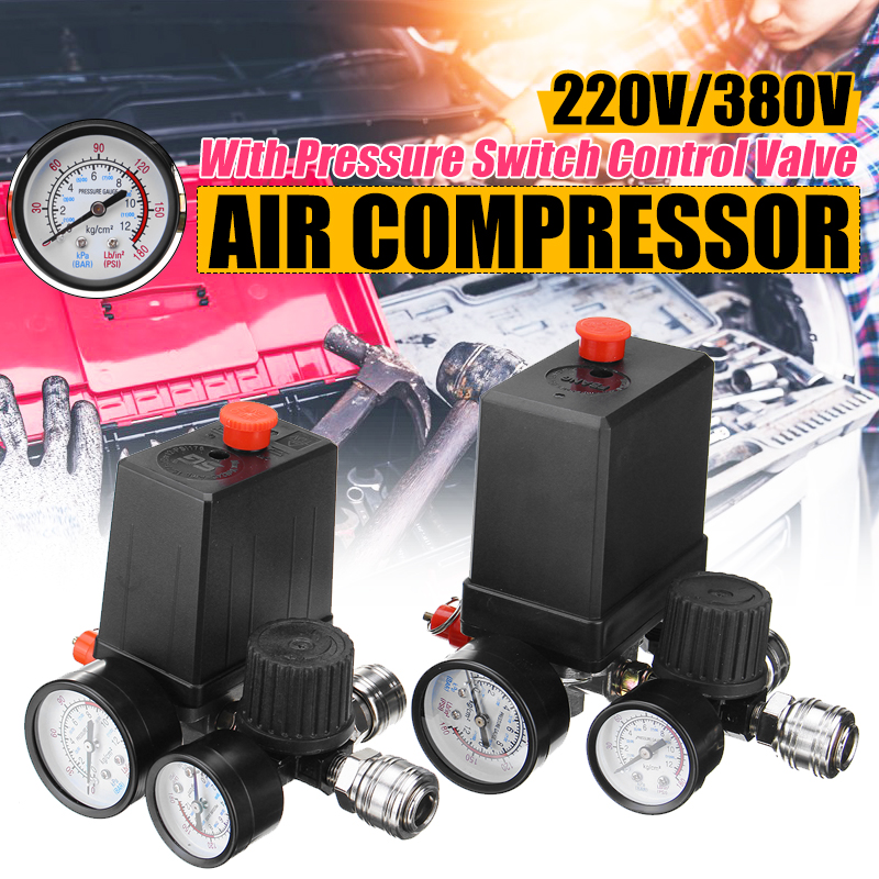 220V--380V-Air-Compressor-With-Pressure-Switch-Control-Valve-Regulator-Gauges-1476946-2