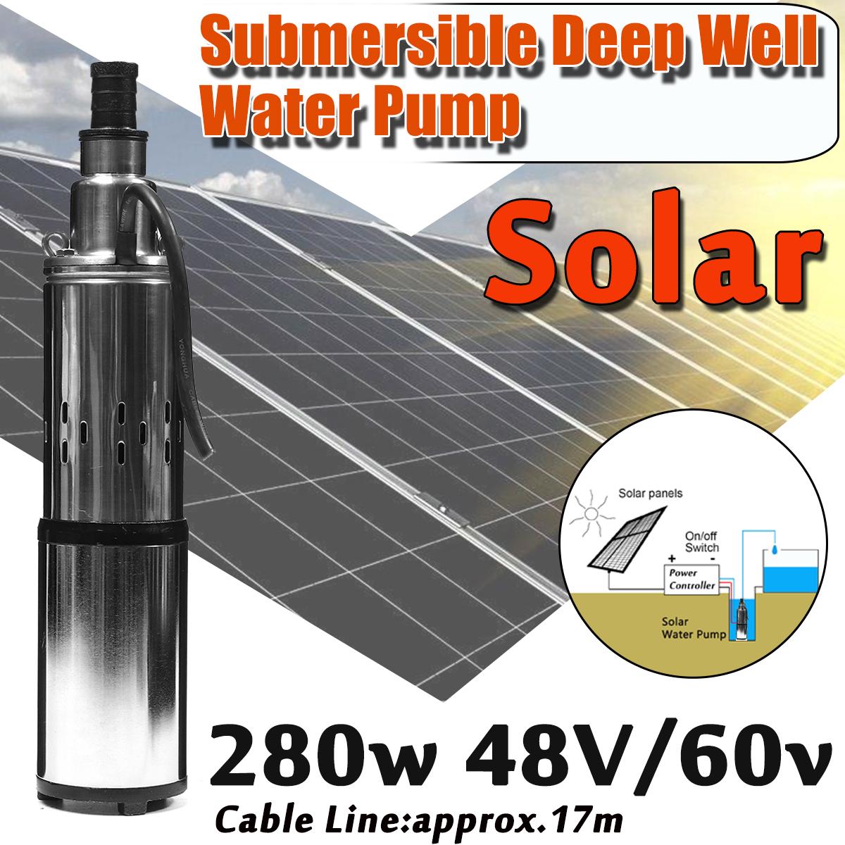 280W-48V60V-Stainless-Steel-Submersible-Solar-Water-Pump-Deep-Well-Cable-Garden-1424152-1