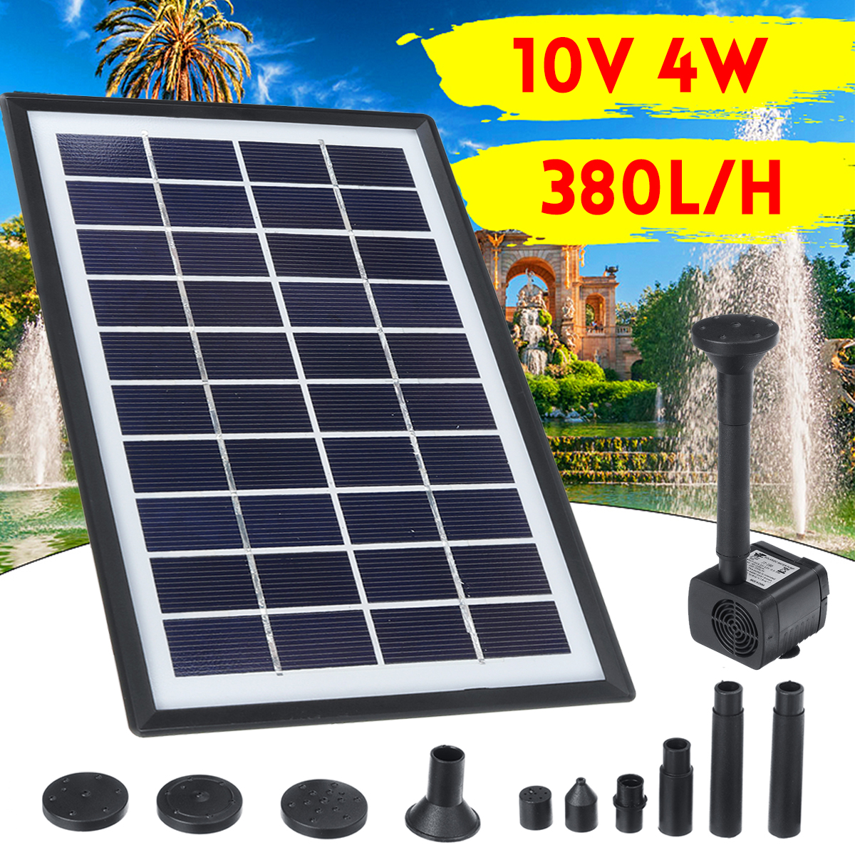 4W-10V-380LH-Solar-Panel-Water-Pump-Landscape-Pond-Pool-Aquarium-Floating-Fountain-with-6-Nozzles-1543610-1