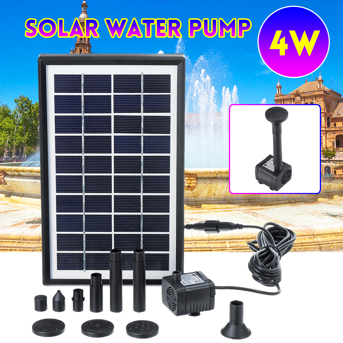 4W-10V-380LH-Solar-Panel-Water-Pump-Landscape-Pond-Pool-Aquarium-Floating-Fountain-with-6-Nozzles-1543610-2