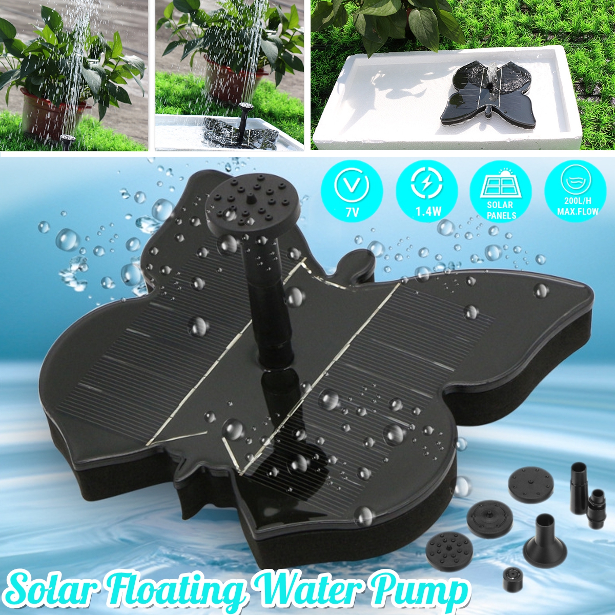 7V-14W-200L-Floating-Water-Pump-Fountain-Decoration-Butterfly-Shape-Solar-Panel-Garden-Plants-Wateri-1696849-2