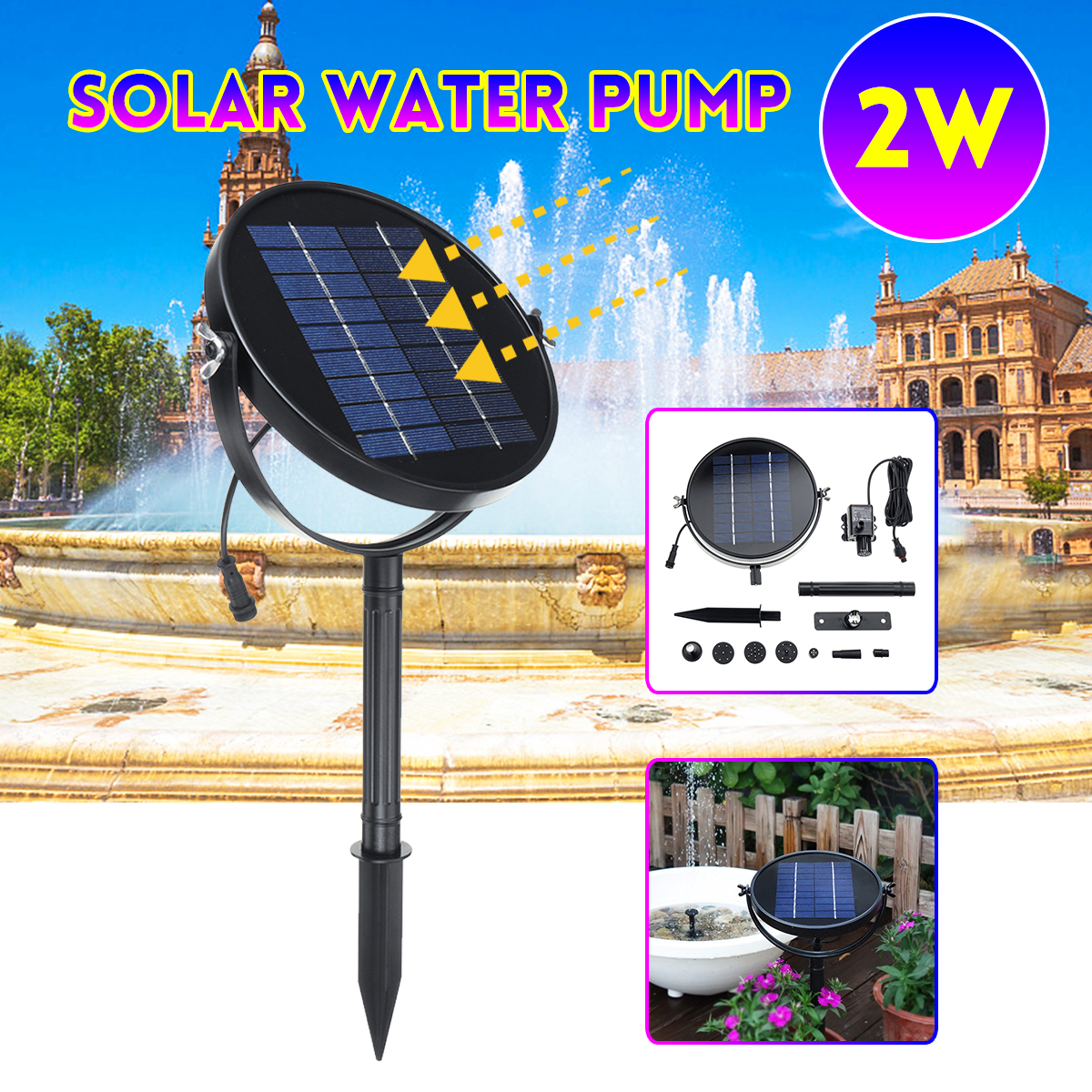 9V-2W-190LH-Solar-Power-Panel-Water-Pump-Ground-Water-Pool-Floating-Fountain-1543612-1