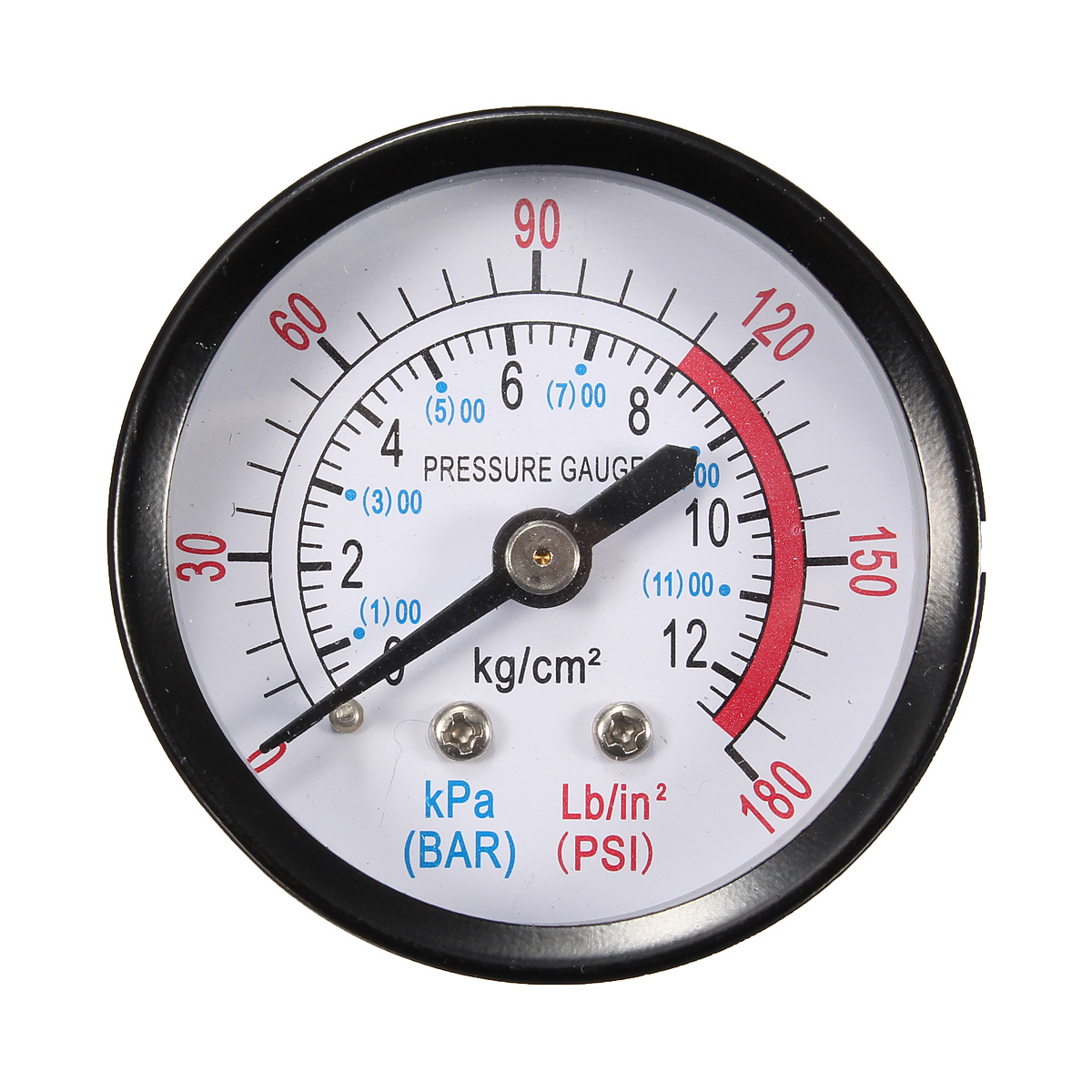 Bar-Air-Pressure-Gauge-13mm-14-BSP-Thread-0-180-PSI-0-12-Manometer-Double-Scale-For-Air-Compressor-1363132-1