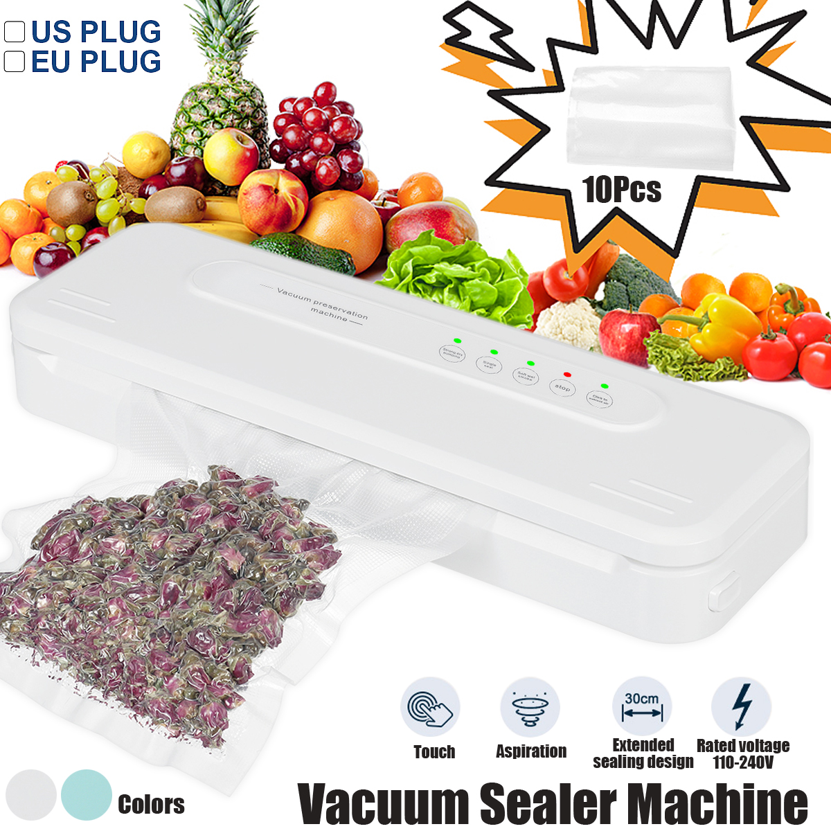 Electric-Vacuum-Sealer-Food-Fresh-Vacuum-Packing-Machine-W-10pcs-Sealer-Bags-1816039-2