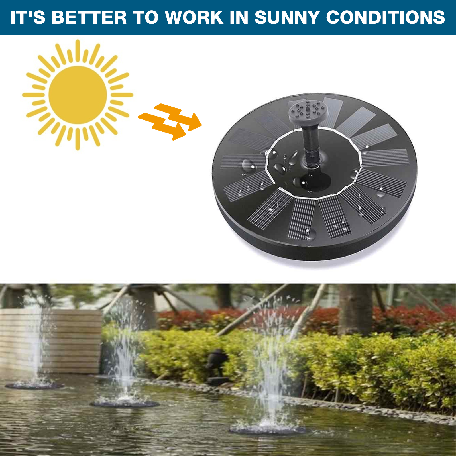 LIUMY-Solar-Fountain-Pump-22W-Floating-Solar-Round-Water-Pump-Floating-Panel-With-7-Nozzles-for-Pond-1862259-5