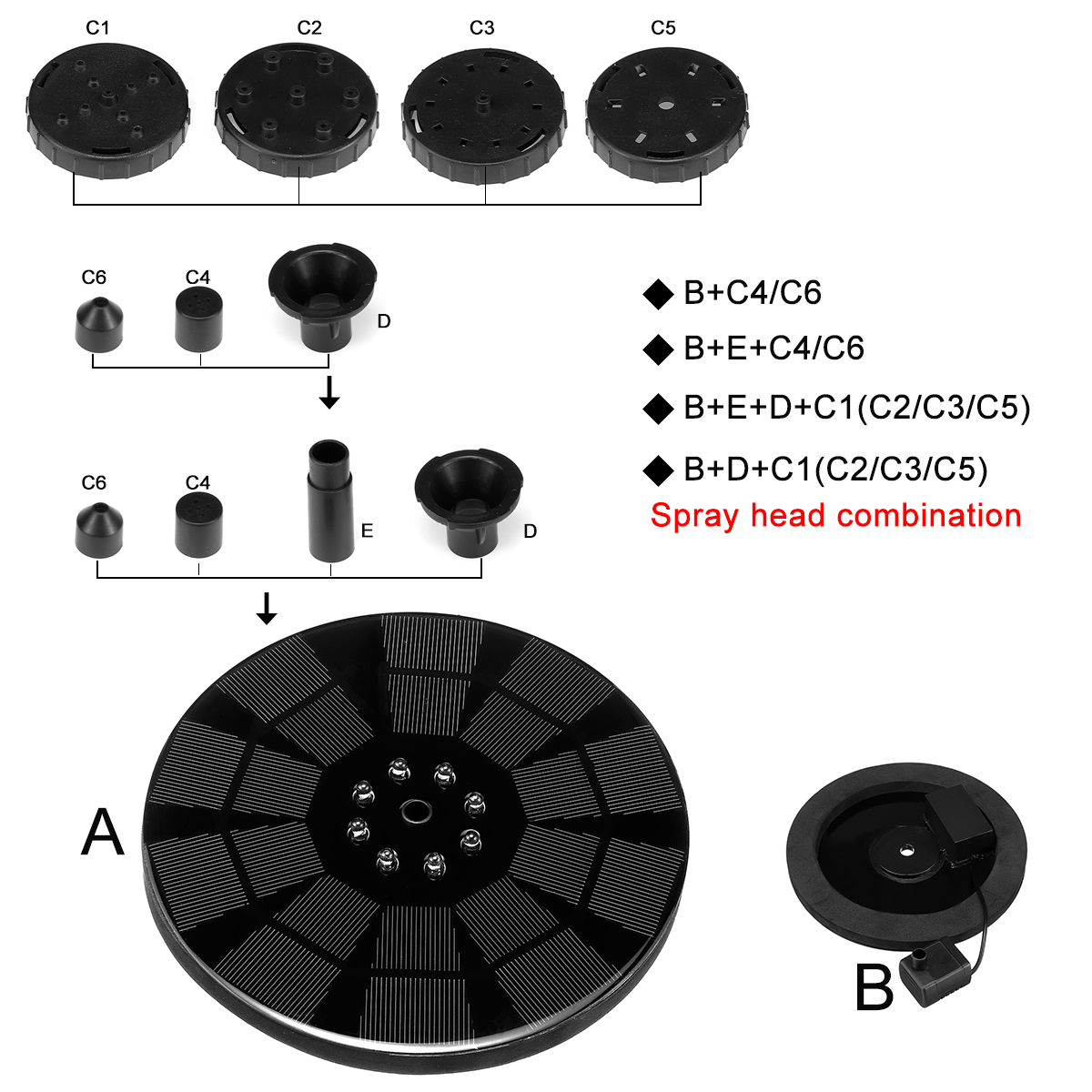 Solar-Powered-Floating-Bird-Bath-Fountain-Outdoor-Pond-Garden-Patio-Water-Pump-W-8-LED-Light-1844028-6