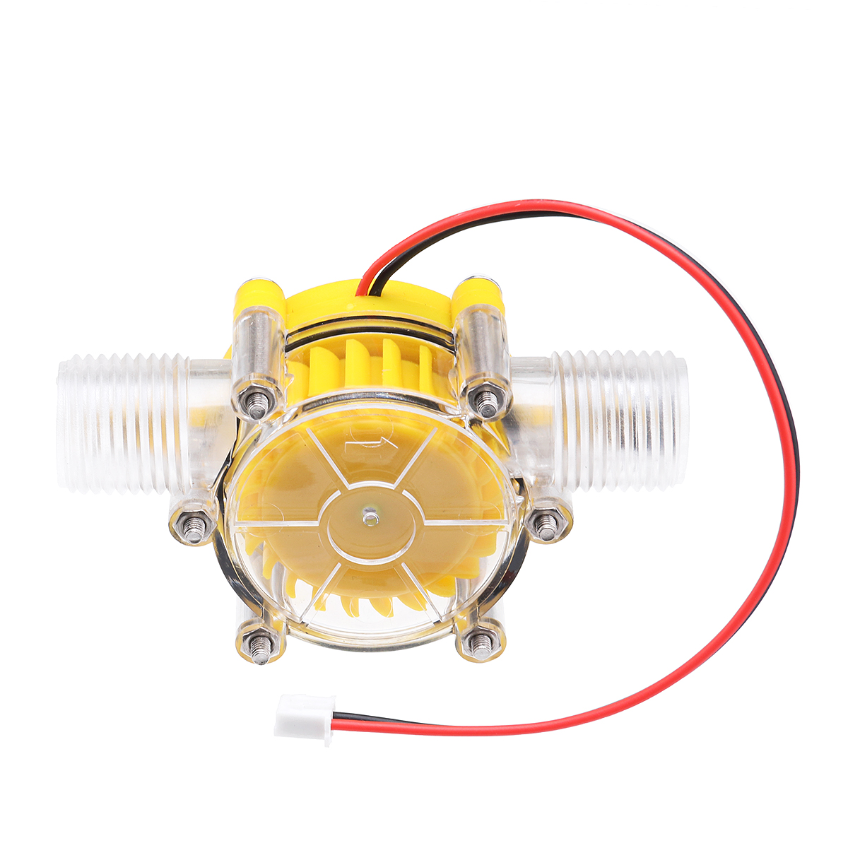 Yellow-Translucent-12V10W-DC-Water-Flow-Pump-Generator-Turbine-Generator-Water-Flow-Hydraulic-DIY-1364996-2