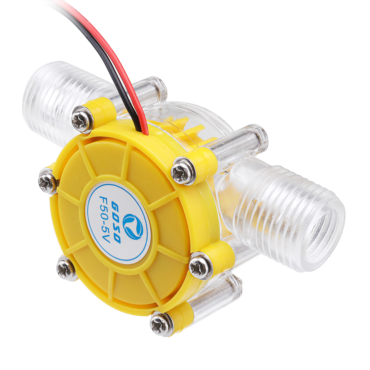 Yellow-Translucent-12V10W-DC-Water-Flow-Pump-Generator-Turbine-Generator-Water-Flow-Hydraulic-DIY-1364996-3